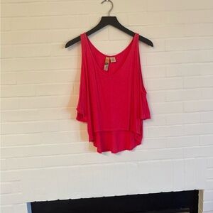 Mimi Chica Red Asymmetrical Top